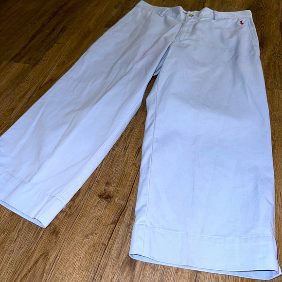 Ralph Lauren Sport • Wide Leg Chino Cropped Pants - Picture 2 of 8
